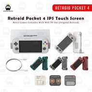 Retroid Pocket 4 / 4Pro Android 13 4.7” IPS Touch Screen [128G ROM + 8 RAM] Retro Games Consoles Wit