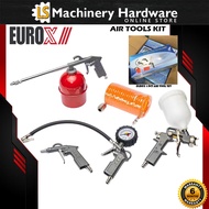 EUROX AIR TOOLS KIT - 5 PCS AIR TOOLS SET (SPRAY PAINT GUN, BLOWING AIR GUN, WASHING GUN, INFLATING 
