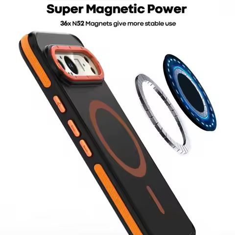 Luxury High Transparent Case For Google Pixel 9 Pro XL 5G for Magsafe Wireless Charging Shockproof C