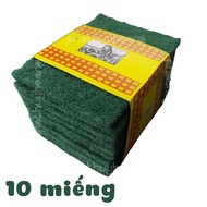 Combo of 10 abrasive pads for cleaning pots, pots, pans, cups, plates - 10 multi-purpose abrasive pa