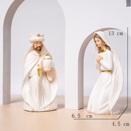 Christ Nativity Statue Nativity Scene Set As Shown Little Jesus Manger Miniature Church Decoration