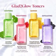 Glad2Glow G2G Toner BlackBerry AHA BHA Centella Soothing/ Propolis Hya Acid/ Pomegranate Niacinamide