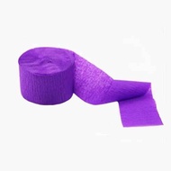 [SG SELLER] Purple Crepe Paper Party Streamer Party Backdrop Decoration