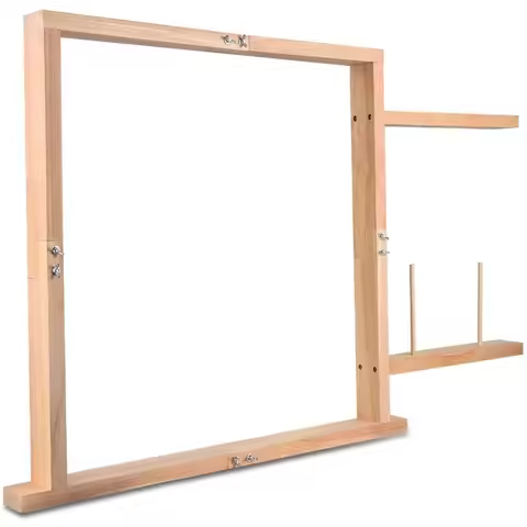 Large Tufting Frame for Carpet Making, Rug Punch Needle, 60x60/90*90cm, Use with Tufting Guns