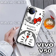 HP Rc26 Rubber Software VIVO V50hp - Doraemon Motif - VIVO V50 Case - VIVO V50 Casing - Cool Case