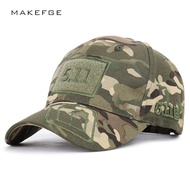Green Outdoor Baseball Cap Men's Cap Velcro Flat Cap Camouflage Couple Cap