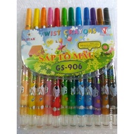 Sáp vặn tô màu GS-906 Gstar 12 cây