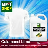 Antibacterial Clothes Sanitizer and Deodorizer Spray (ABCSD) - 75% Alcohol with lime - Calamansi Lime - 5L