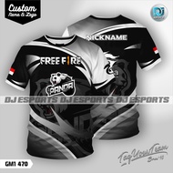 Jersey Esports Gaming Mobile Legend PUBG Custom Full Printing Sublime Digital Anak Dan Dewasa
