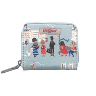 Cath Kidston Compact Continental Zip Wallet กระเป๋าสตางค์ใบสั้น Water Resistant กันน้ำ Matt Oilcloth