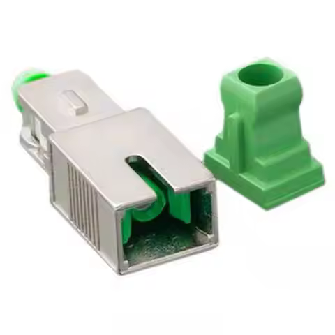 1PCS NEW Optic Fiber Attenuator Connector 0dB SC/APC Female-SC/UPC Male SM-9/125 Fiber Optic Adapter
