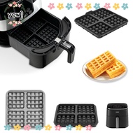 YEWW 1pcs Air Fryer Waffle Maker, Silicone Reusable Waffle Baking Mold, Square Waffle Mould for Ninj