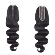 Tóc người Brazil 2x6 Ren Closure Trong Suốt 2x6 Body Wave Ren Closure Phần Giữa Tóc Người Với Tóc Tr