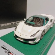 AutoStratos 1/43 Ferrari Sports Car Model Ferrari 488 Pista Spider White Green