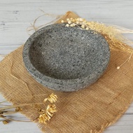 28 CM STONE COWET / 28 CM STONE SAMBAL CONTAINER / STONE PESTLE