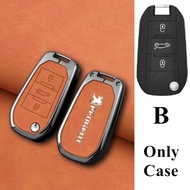 Peugeot Car Key Shell Key Case Zinc Alloy Key Cover Smart Key Case Protector Key Buckle Accessories 