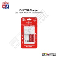 FUJITSU Charger Eco Pack with AA 2pcs (White)
