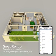 Alexa Light Bulb WiFi Smart Lighting & Fans B22 Bayonet RGBCW Works with Alexa/Google Home Colour Di