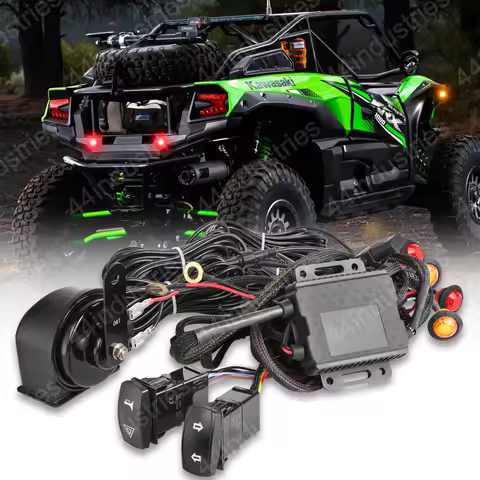 For Polaris Ranger XP 1000 UTV Turn Signal Kit Pre-Wired UTV ATV Blinker with Rocker Switch Universa