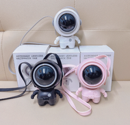 พัดลมมนุษย์อวกาศห้อยคอ เป่าขึ้นไม่ต้องถือ Astronaut Leadless Halterneck Fan MF040