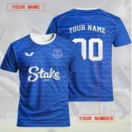Everton 25/26 Home Customized Men's Football Jersey, Comfortable Round Neck Sports Shirt, Suitable F