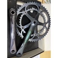 Campagnolo 10 Speed crankset square tapered power torque. 172.5- 39/53T