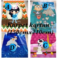 Karpet patchwork kartun/Queen saiz