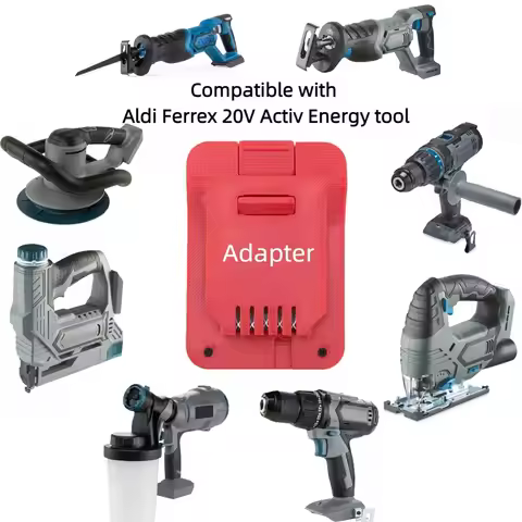 Adapter for DeWalt/Makita/Milwaukee/BOSCH/GREENWORKS/OZITO/PARKSIDE X20V/WORX 20V 4 PIN/Hilti 22V B2
