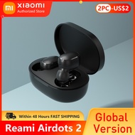 Global Version Xiaomi Redmi AirDots 2 Wireless Bluetooth 5.0 TWS Earphone Headset Low Lag Mode Mi True Wireless Stereo Auto Link