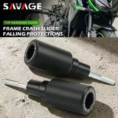 SAVAGE Frame Slider Crash Protector for KAWASAKI Z1000 Z1000R - Motorcycle Anti Crash Engine Protect