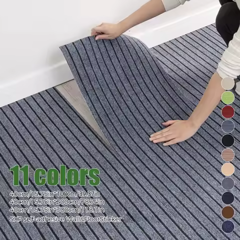 1Roll Self-Adhesive Peel and Stick Carpet Flooring,Non Slip Absorbent Carpet Mat Suitable for All In
