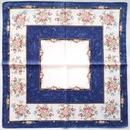 皇家道爾頓復古手帕花卉藍色 20.5 x 20.5 英寸