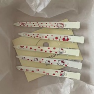 🔥Taiwan Shipment🔥White Polka Dot Cat Flat Clip Flat Clip Fringe Clip Hair Clip Side Clip Fringe Clip