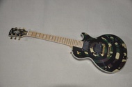ไม้ม็อบลายพรางสีเขียวลายพราง Gibson กีตาร์มืออาชีพปิคไฟฟ้าอีเอ็มจี Zakk Wylde Les Paul ออกแบบได้ตามต