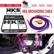 HKS Grounding Cable Wire 8GA Kit 6 Point Voltage Meter Stabilizer engine parts power & fuel saving i
