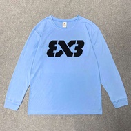 Basketball T-Shirt Sports Quick-Drying 3x3 International Competition Costume Long Sleeves Training B