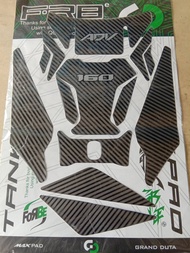 Honda ADV 160 Tank Pad Sticker Decals Carbon / Rubber Deck Pad Protector