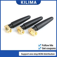 2Pcs 2.5dBi Gain Wireless Radio Antenna Omni 5 cm MHz Radio Antenna SMA male Right Angle Antenna