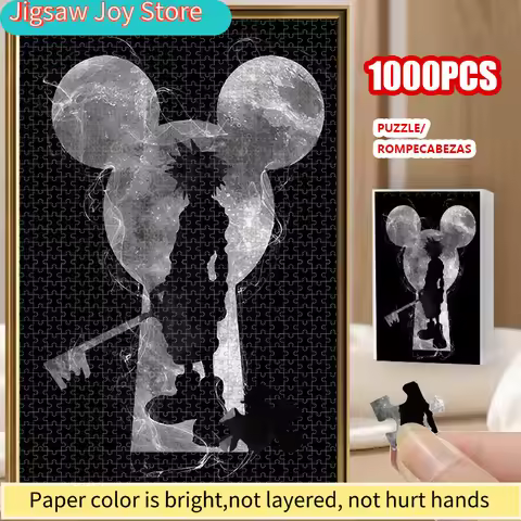 Kingdom Hearts Sora Keyhole Themed Jigsaw Puzzle - 50.8x76.2 cm Large-Scale Video Game Art with Icon