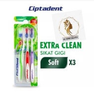 Ciptadent Sikat Gigi Extra Clean Soft Isi 3