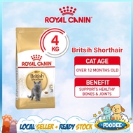 POODEE Royal Canin 4kg Dry Cat Food Makanan Kucing British Short Hair Adult 32 Kitten BSH Adult 皇家猫粮
