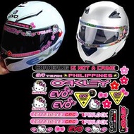 台灣現貨山葉 摩托車頭盔貼紙適用於 EVO 頭盔遮陽板反光 Hello Kitty 雅馬哈 Nmax155NMAX V2