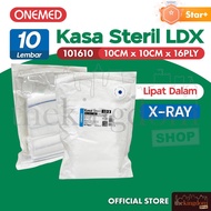 LDX X-Ray Sterile Gauzeonemed 101610 10x10cm 16ply /10 Fold In Line Xray Sterile Medical Bandage Yar