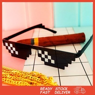 Hip hop Sunglasses Women Sunglasses For Men Funny Polygonal Thug Life Mosaic Pixel Cermin Mata Hot S