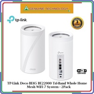 TP-Link Deco BE85 BE22000 Tri-Band Whole Home Mesh WiFi 7 System | Works on the 6 GHz Band - 2-Pack