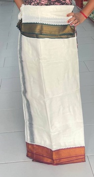 Cotton dhoti (Vesti) 8 moolam and Thundu 4  moolam For Man