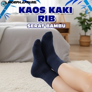 Bamboo RIB Socks - Bamboo Fiber Ruffle Socks - Bamboo RIB Various Colors - Morph.Apparel