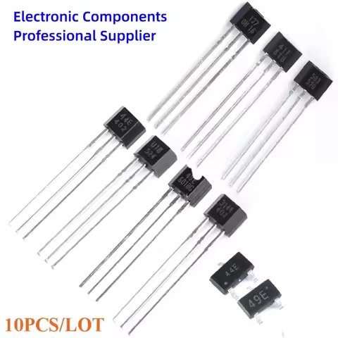 10pcs Hall Effect Sensor Switch A3144 44E U18 49E 41F 3503 OH137 Hall Element Brushless Electric Mot