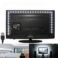 1pc White LED Light Strip, USB Powered, 60 LED Beads/Meter, Flexible LED Decorative Light, Available