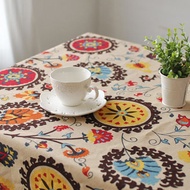 1PC Napearl Versatile And Fashionable Bohemian Style Tablecloth Cotton And Linen Printed Comfortable